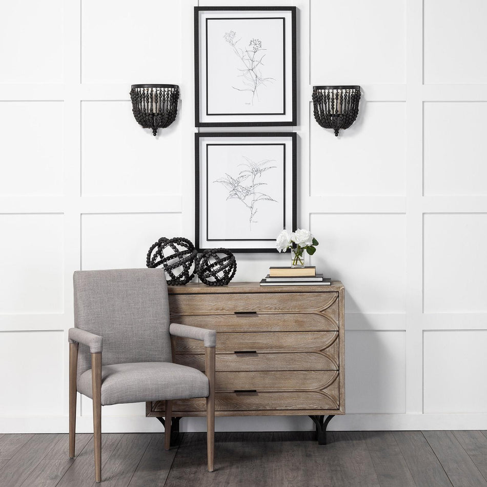 Mercana Earnhardt Black Wooden Beaded Orb Clearance