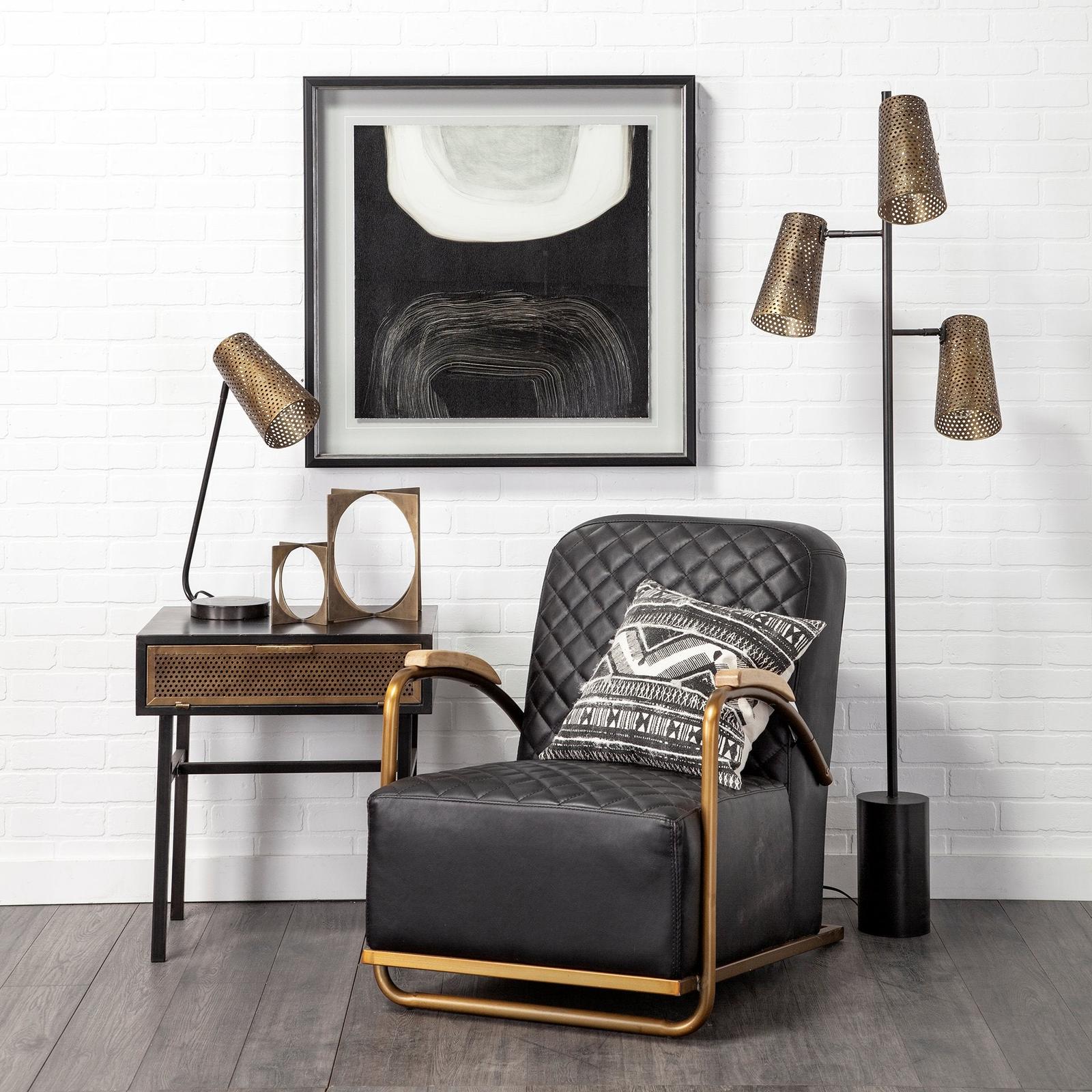 Mercana Wesley Perforated Metal Shade Table Lamp Clearance