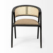 Mercana Tabitha Wooden Frame Linen Wrap Seat Dining Chair