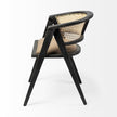 Mercana Tabitha Wooden Frame Linen Wrap Seat Dining Chair
