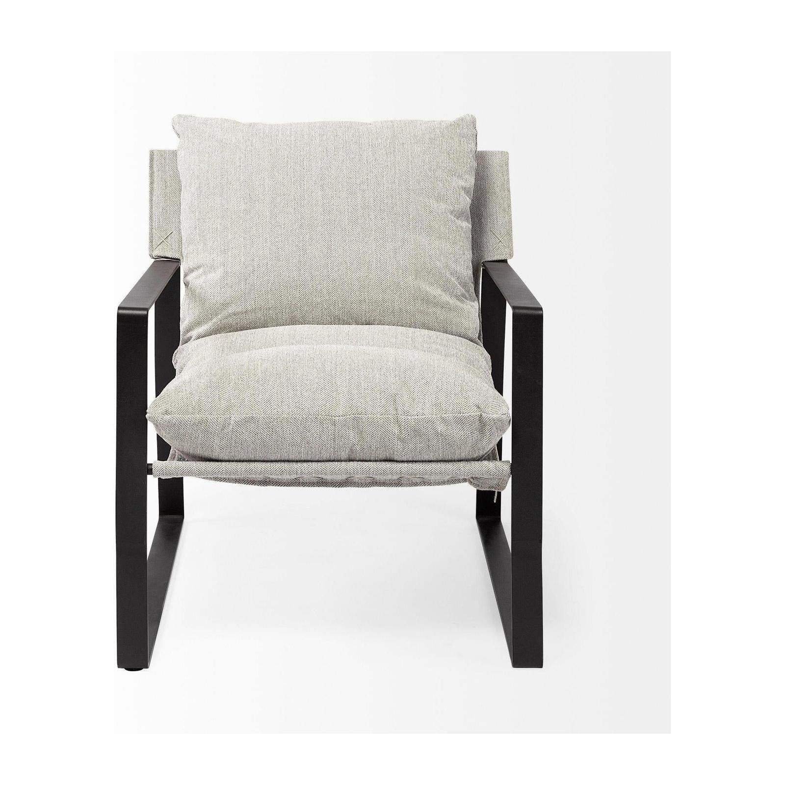 Mercana Guilia Metal Frame Sling Accent Chair Clearance