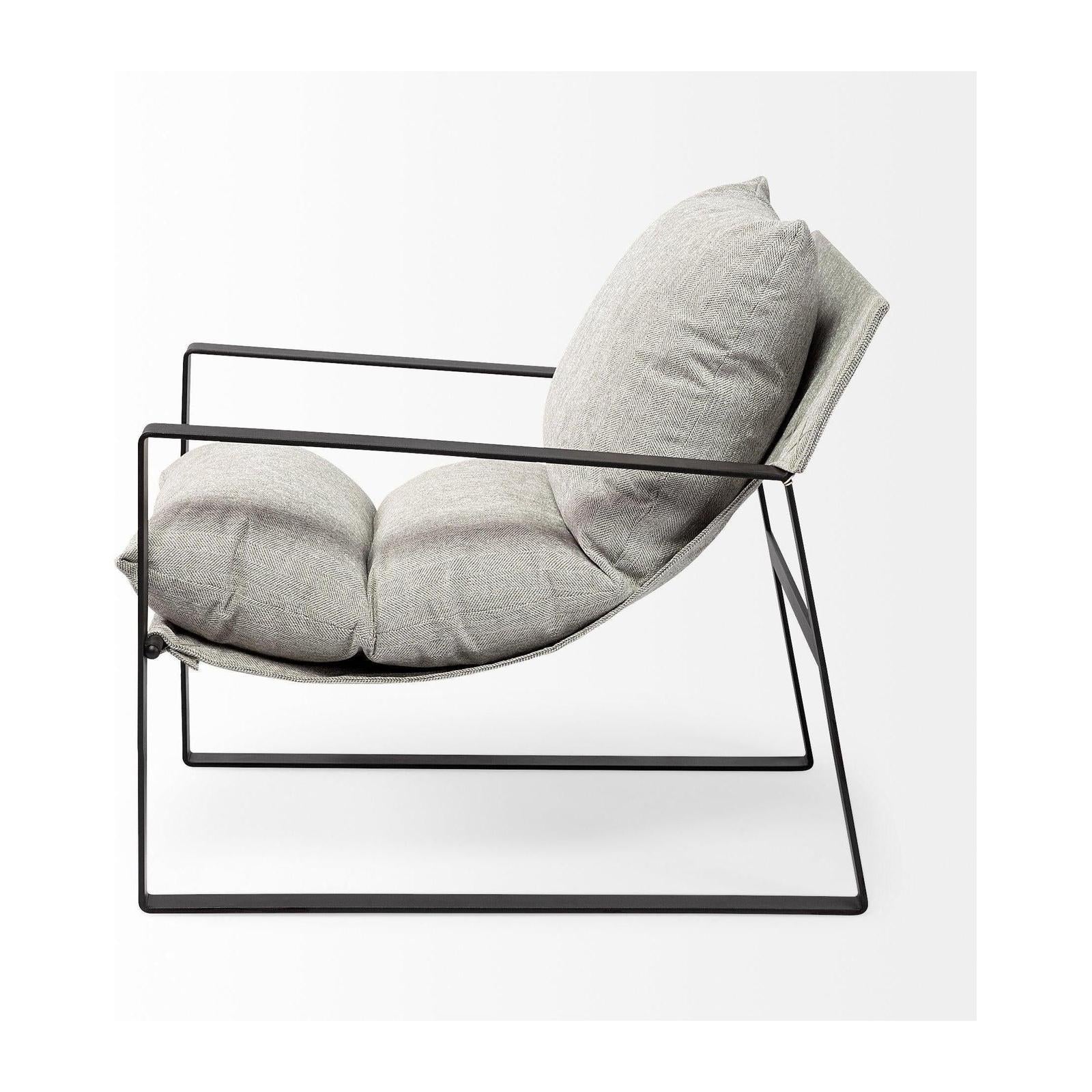 Mercana Guilia Metal Frame Sling Accent Chair Clearance