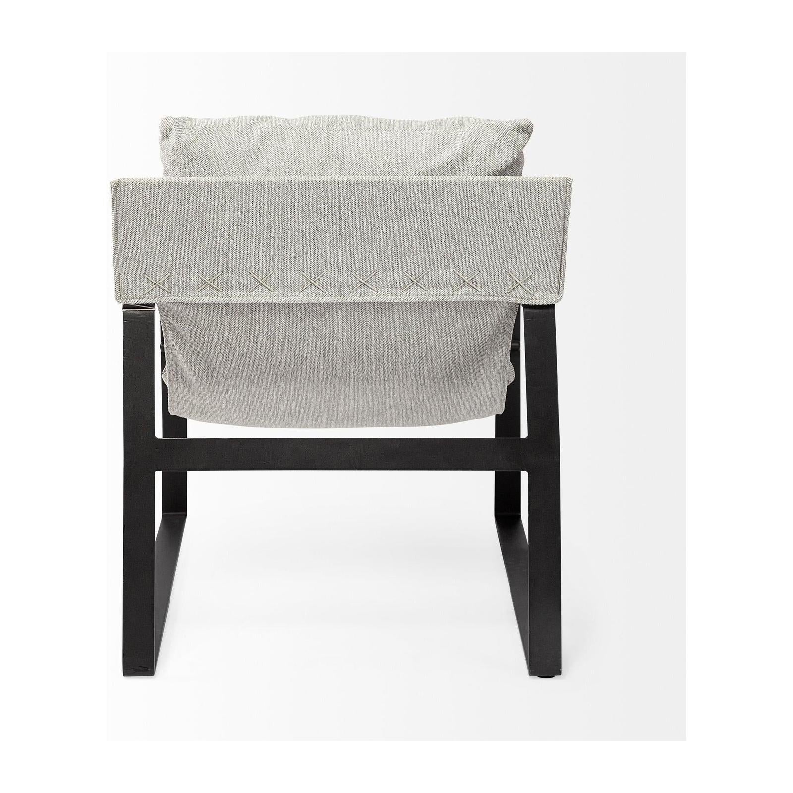 Mercana Guilia Metal Frame Sling Accent Chair Clearance