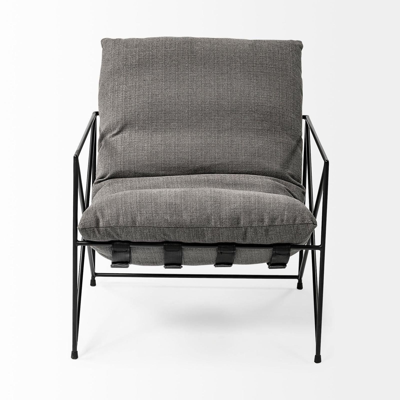 Mercana Leonidas Metal Frame Accent Chair