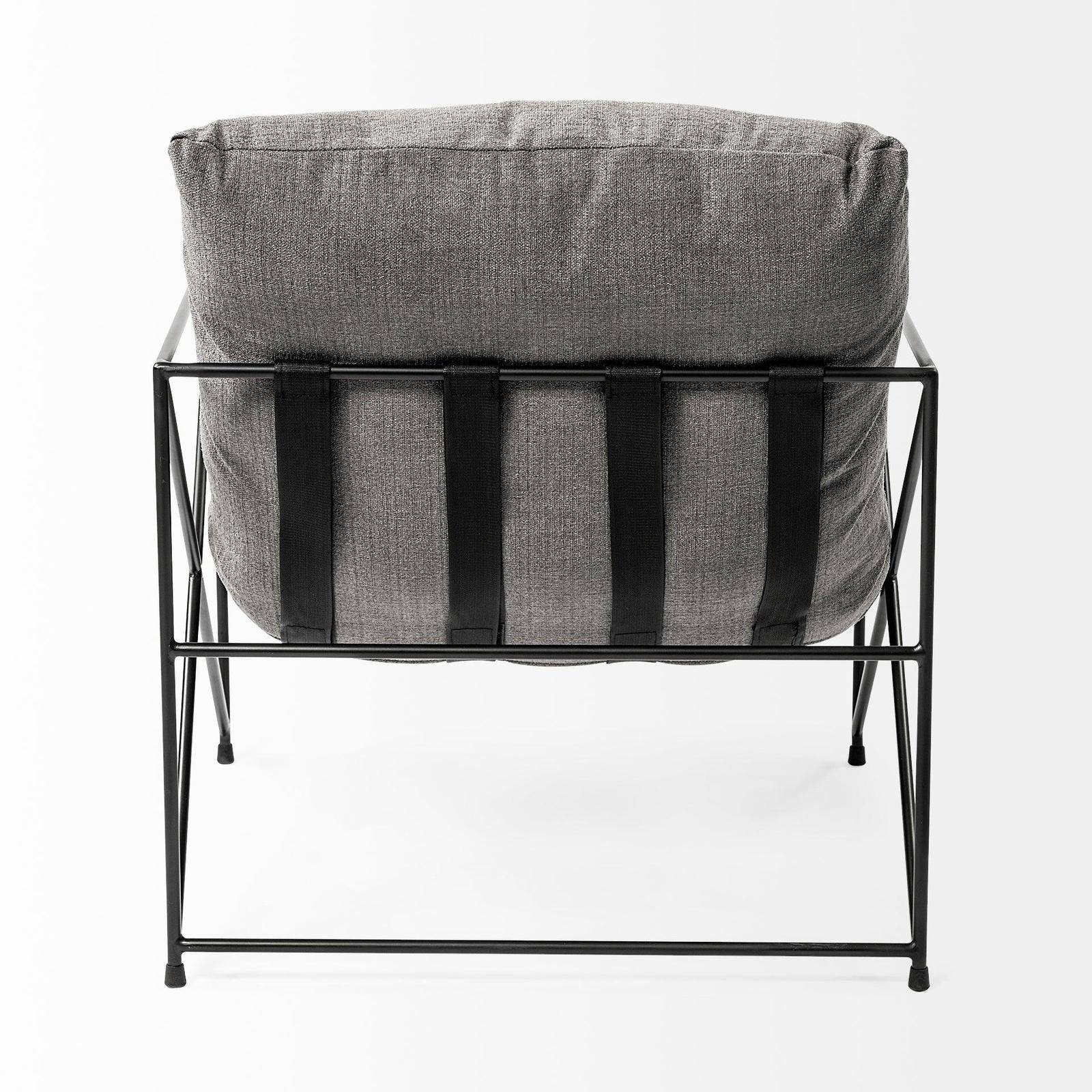 Mercana Leonidas Metal Frame Accent Chair