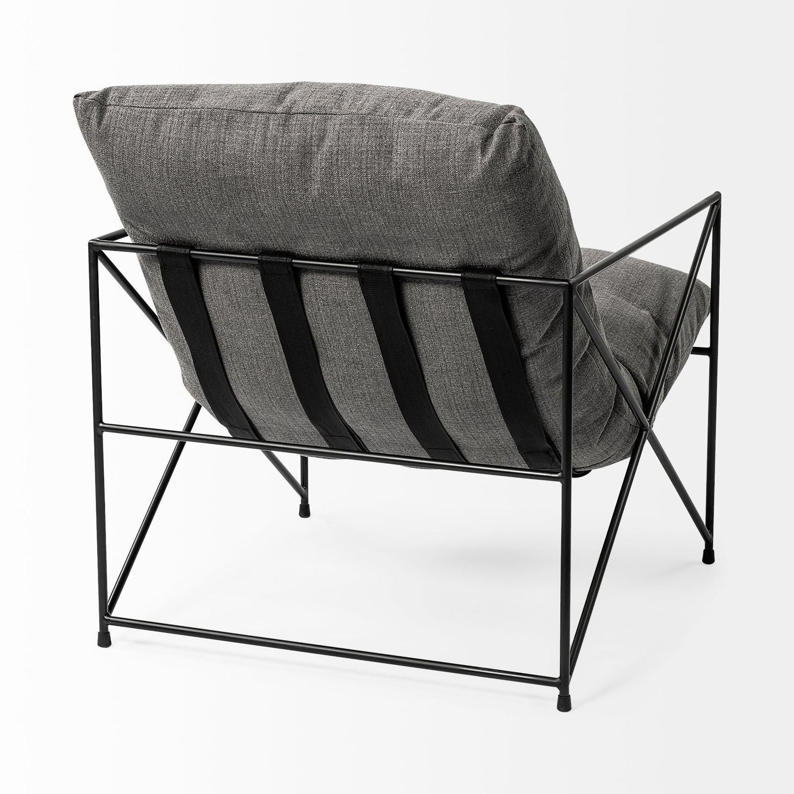 Mercana Leonidas Metal Frame Accent Chair