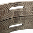Mercana Whittier Brown Wooden Mirrored Base Tray Clearance