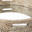 Mercana Whittier Brown Wooden Mirrored Base Tray Clearance