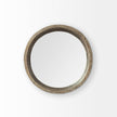 Mercana Whittier Brown Wooden Mirrored Base Tray Clearance