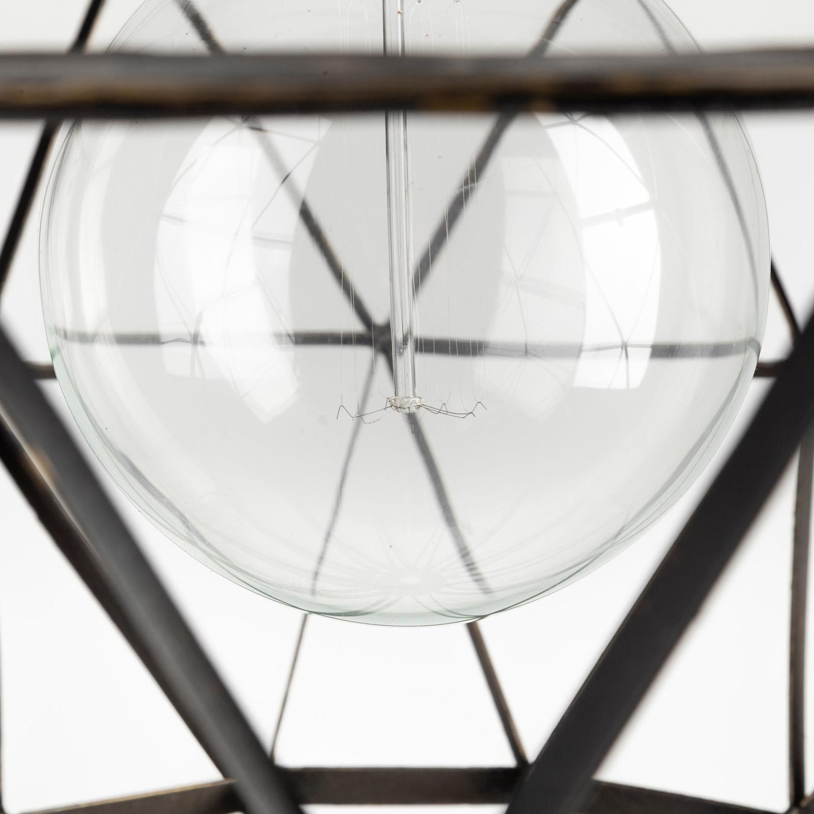 Mercana Dyson Black Metal Triangular Orb Pendant Light Clearance