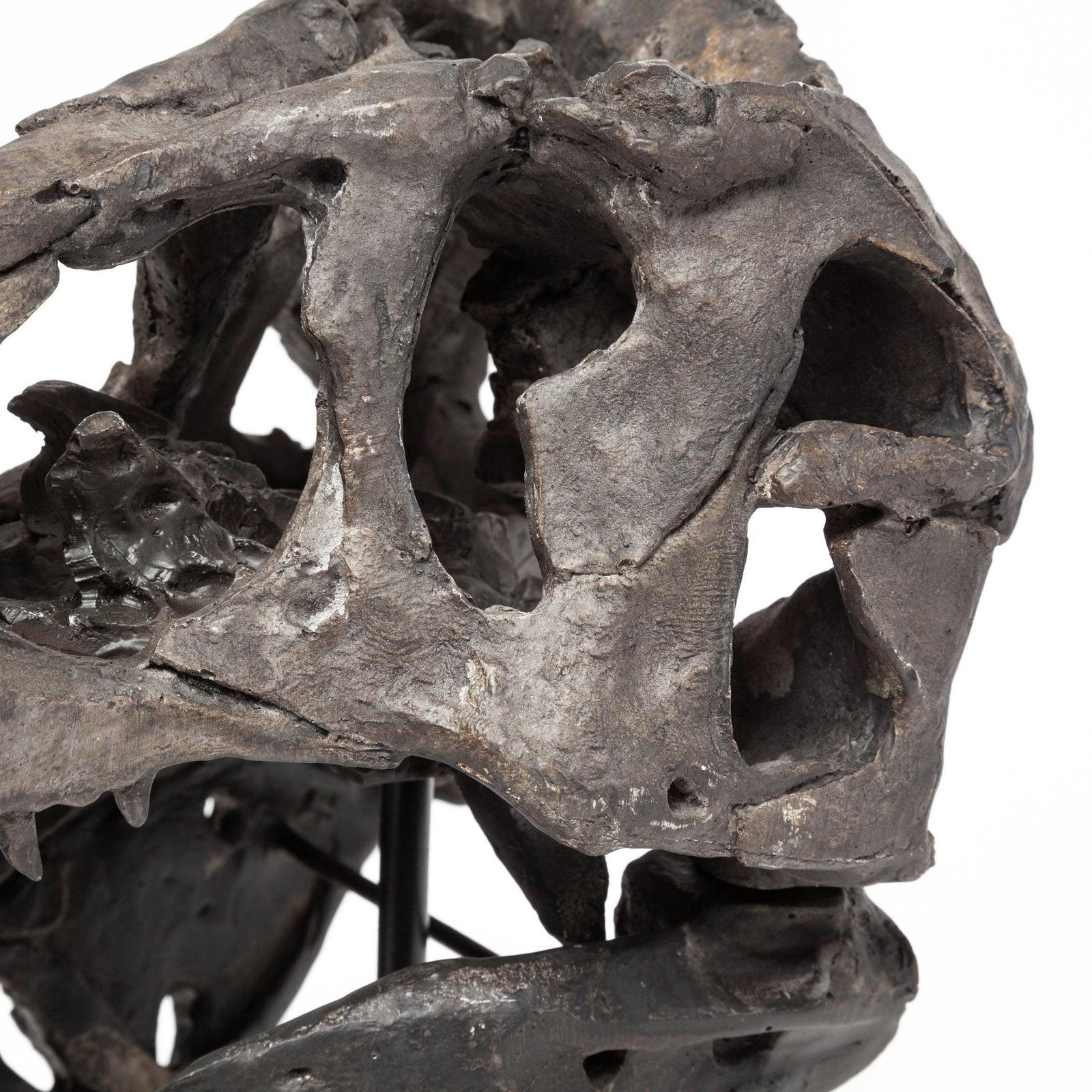 Mercana Jurassic Brown Resin Tyrannosaurus Skull Replica
