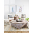 Mercana Whittier Brown Wooden Mirrored Base Tray Clearance