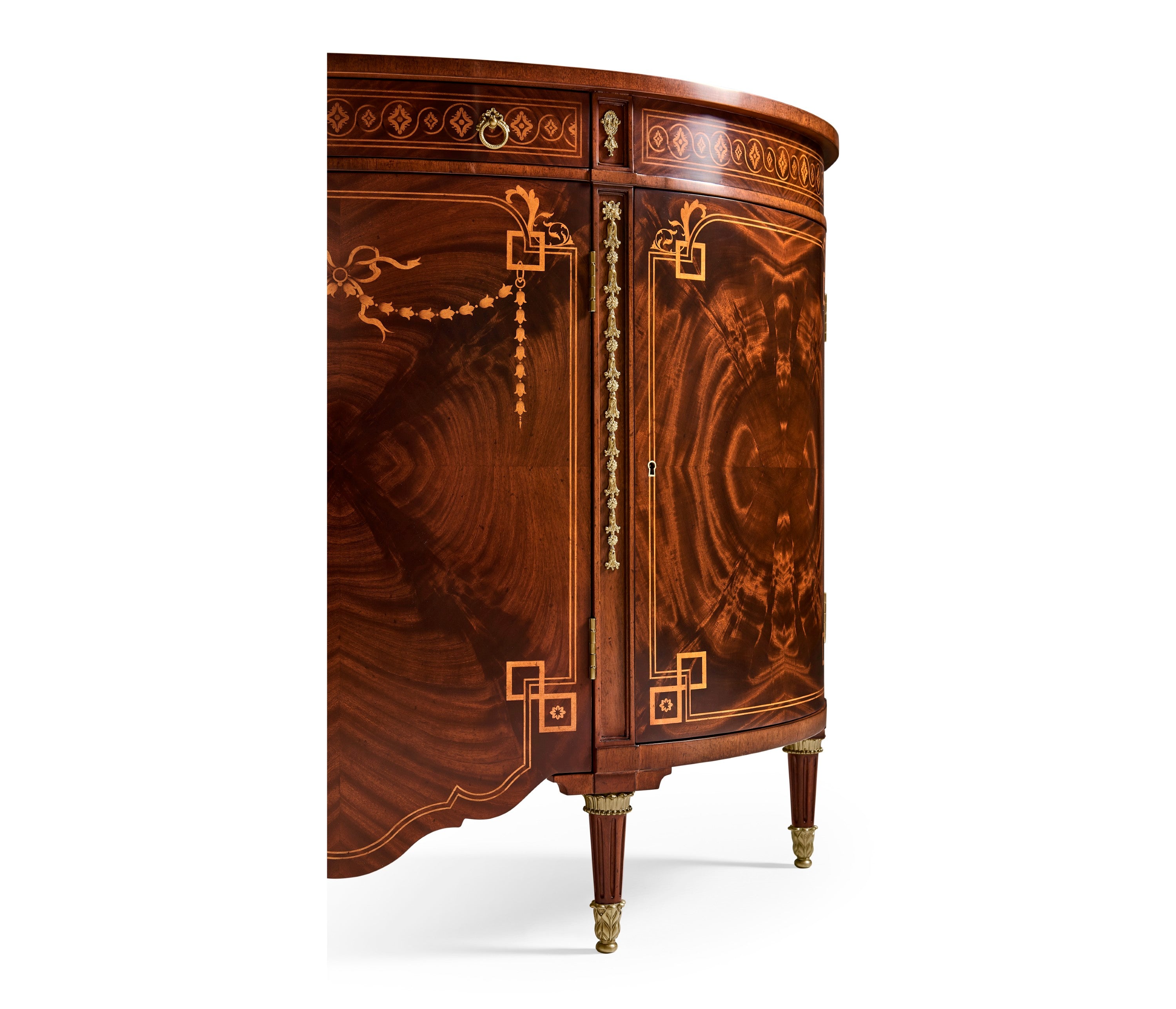 Jonathan Charles Sheraton Bowfront Commode