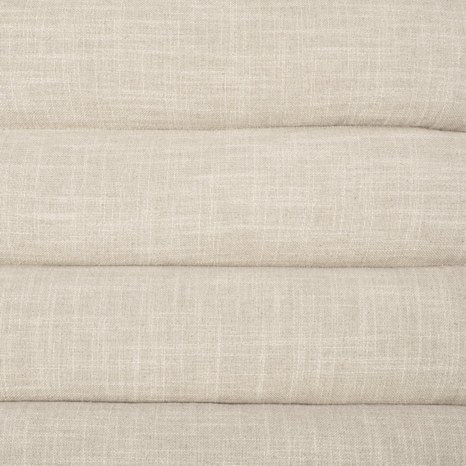 Mercana Pierre Beige Fabric Upholstered Armless Chaise Lounge Chair Clearance