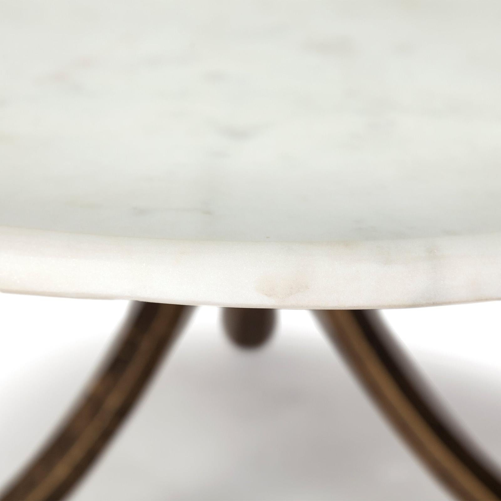 Mercana Reinhold Round Metal Base Coffee Table