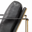 Mercana Watson Gold Metal Frame Accent Chair