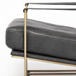 Mercana Watson Gold Metal Frame Accent Chair