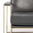 Mercana Watson Gold Metal Frame Accent Chair