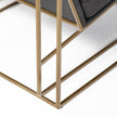 Mercana Watson Gold Metal Frame Accent Chair