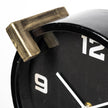 Mercana Agar Black Metal Round Table Clock