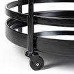 Mercana Ada Metal Frame Two-Tier w/Glass Shelf Bar Cart Clearance