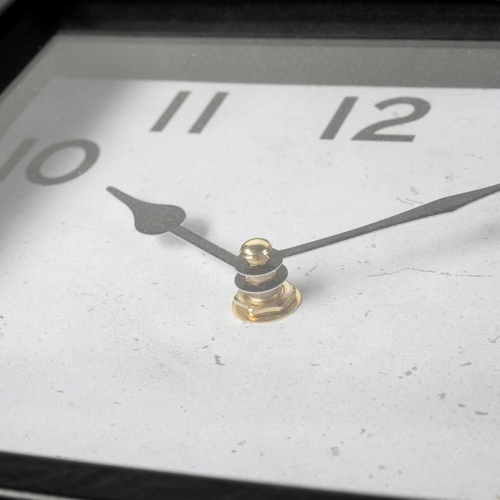 Mercana Ralph Black Metal Table Clock