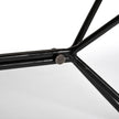 Mercana Papillion Rectangular Metal Base Dining Table Clearance