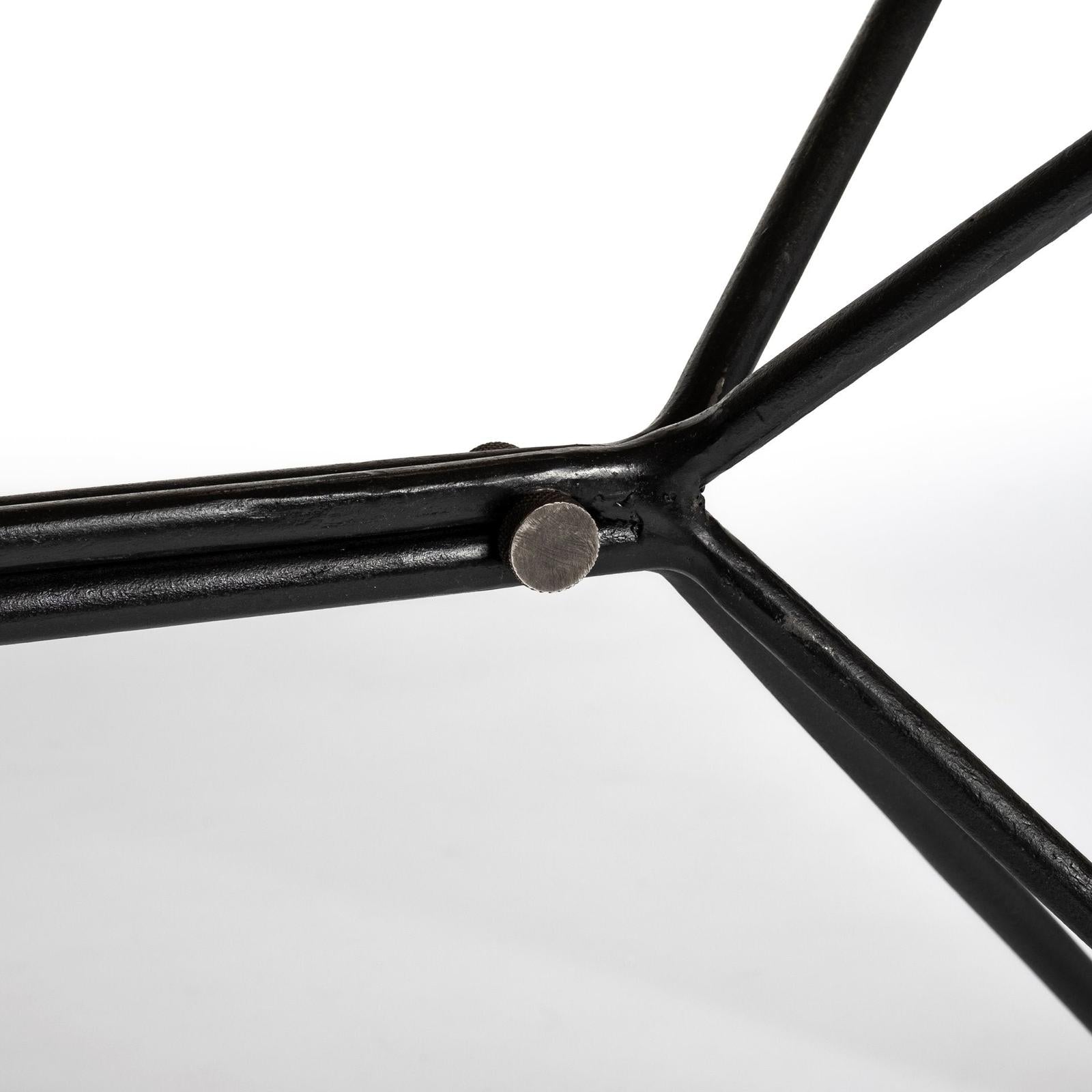 Mercana Papillion Rectangular Metal Base Dining Table Clearance