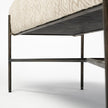 Mercana Avery Upholstered Seat With Metal Base Accent Bench