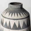 Mercana Delaney Large Gray Patterned Ceramic Vase Clearance
