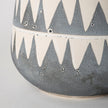 Mercana Delaney Large Gray Patterned Ceramic Vase Clearance
