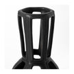 Mercana Brunel Black Drum-Shaped Ceramic Vase Clearance