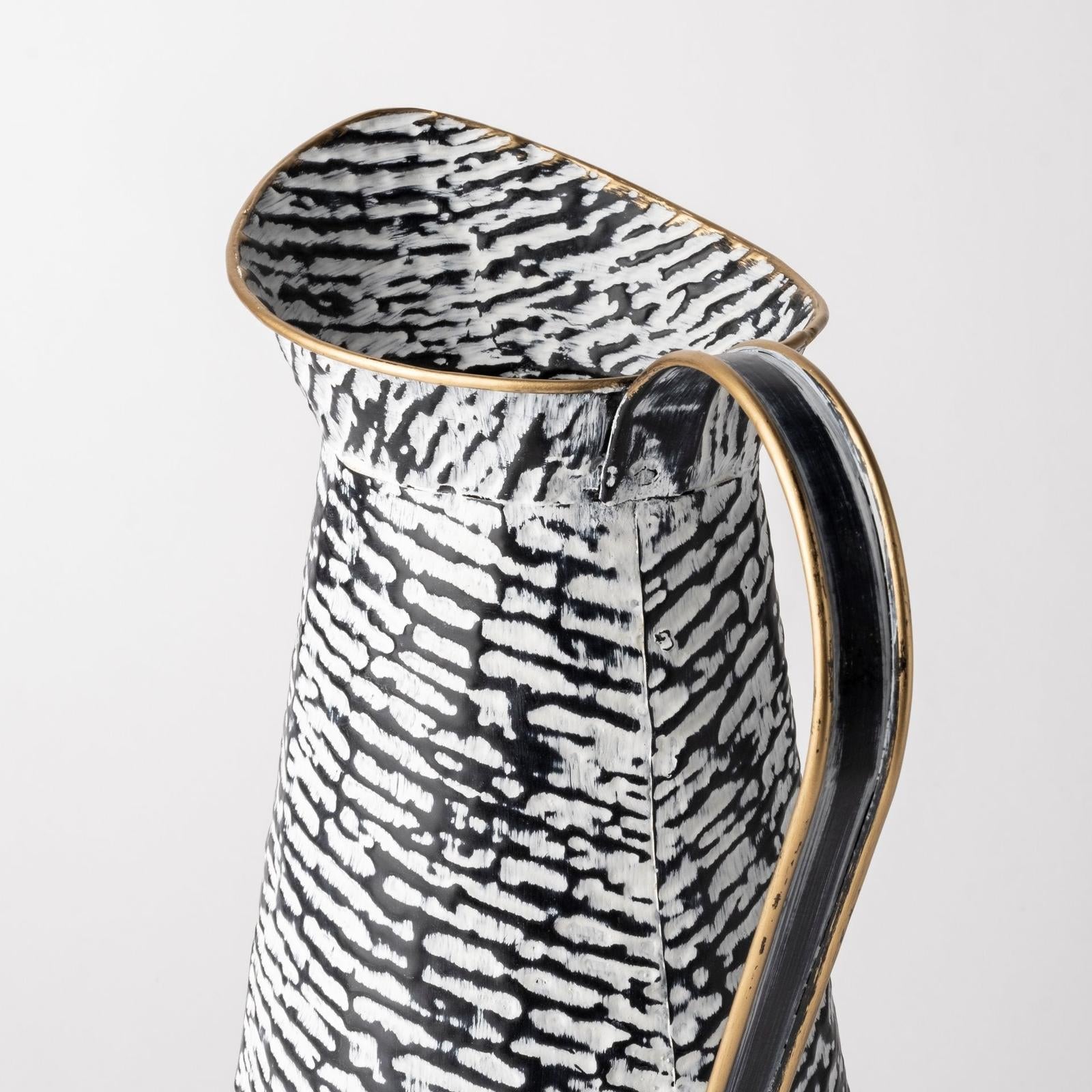 Mercana Colette Black/White Patterned Vase