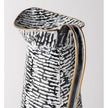 Mercana Colette Black/White Patterned Vase