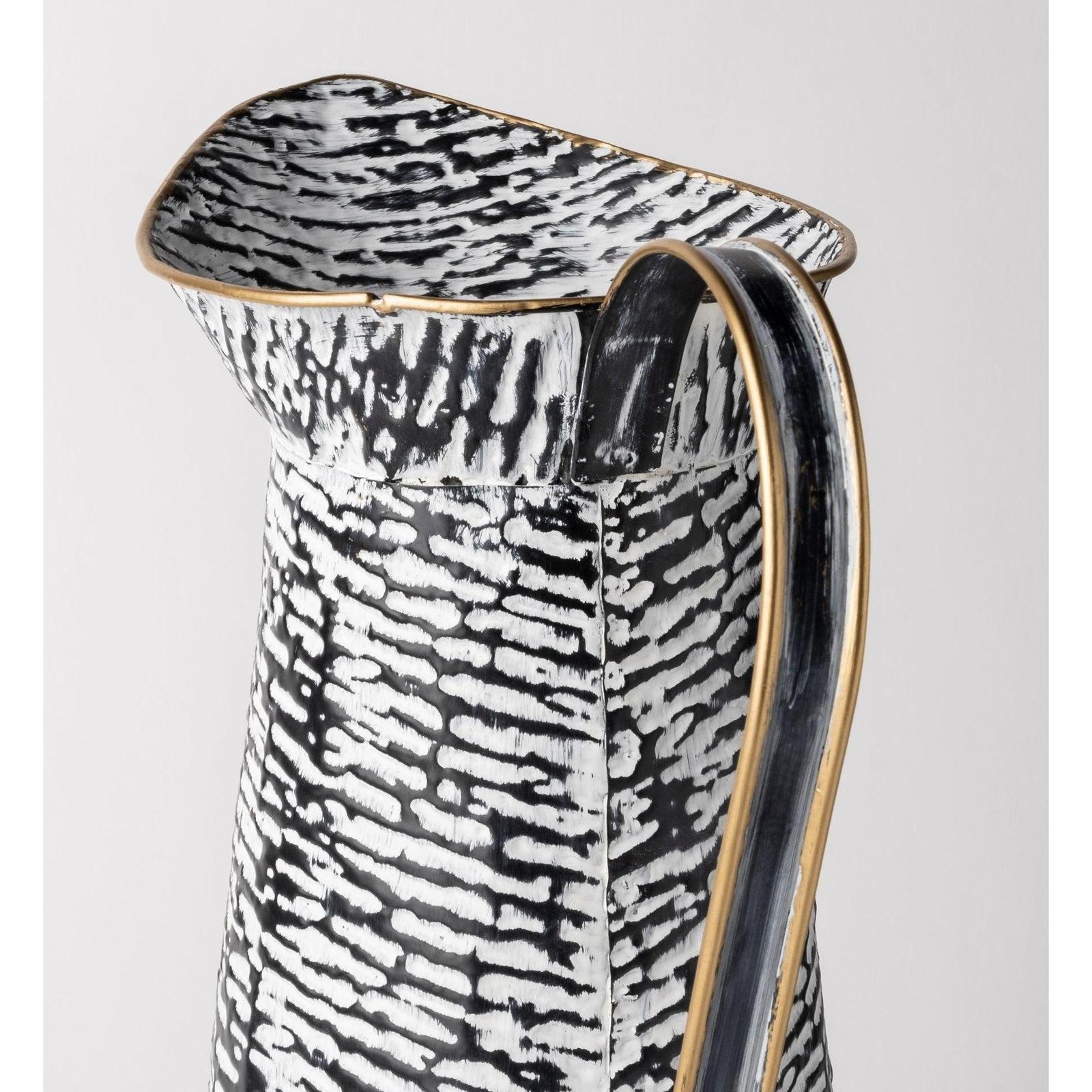 Mercana Colette Black/White Patterned Vase