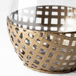 Mercana Reena Woven Metal Base Table Candle Holder