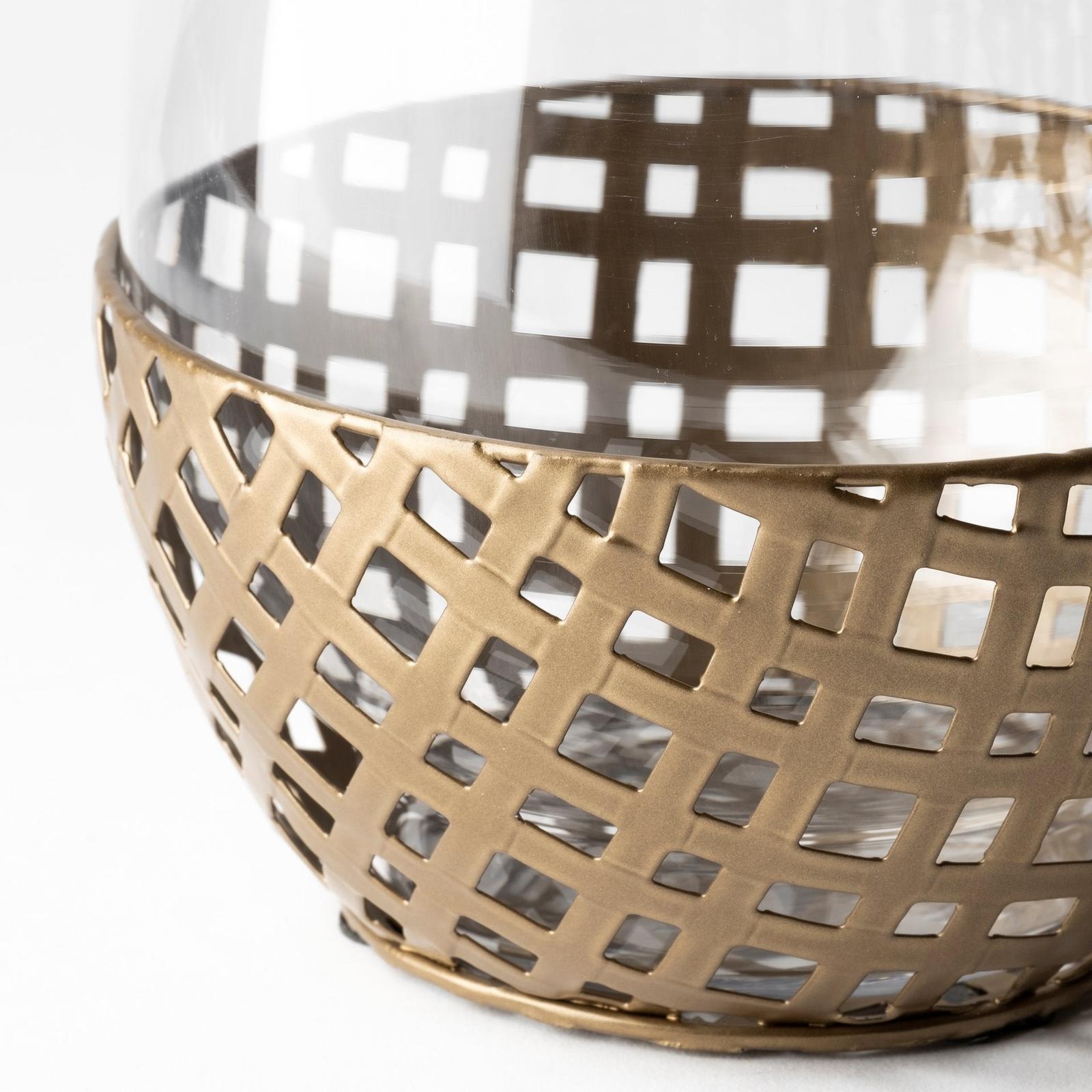 Mercana Reena Woven Metal Base Table Candle Holder