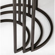 Mercana Glover Brown Wood Round Top W/Metal Nesting Accent Tables-Set of 3