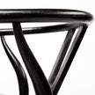 Mercana Trixie Black Wooden Base w/ Dark Taupe Fabric Seat Dining Chair