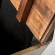 Mercana Esagono Octagonal Reclaimed Wood End/Side Table w/ Storage Clearance