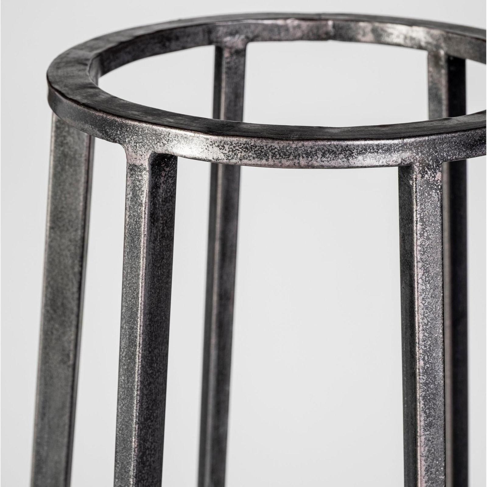 Mercana Bella Black Metal Cylindrical Cage Candle Holder Lantern Clearance
