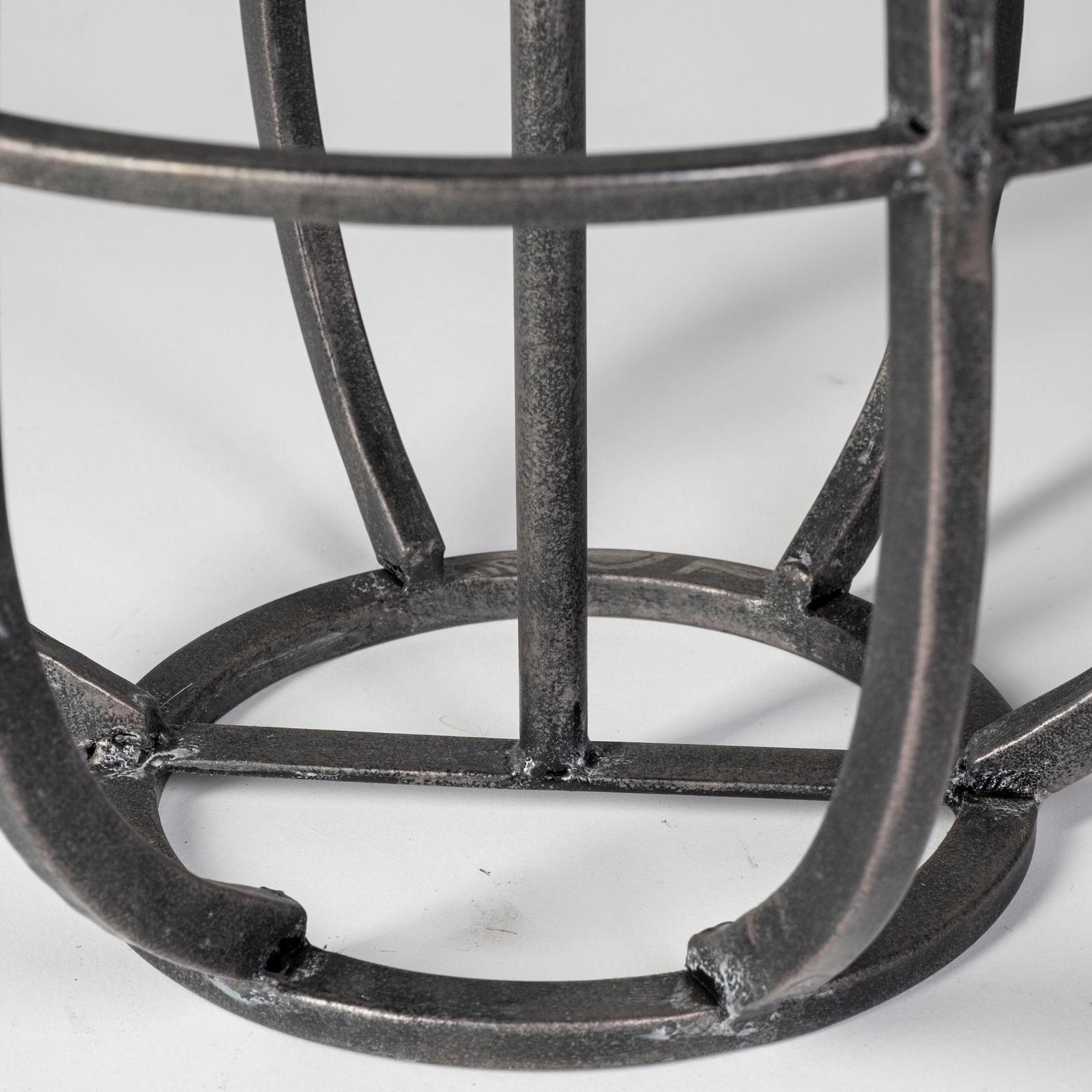 Mercana Bella Black Metal Cylindrical Cage Candle Holder Lantern Clearance
