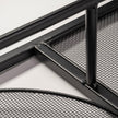 Mercana Navin Black Metal Body White Fabric Shade Rectangular Wall Sconce