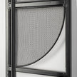 Mercana Navin Black Metal Body White Fabric Shade Rectangular Wall Sconce