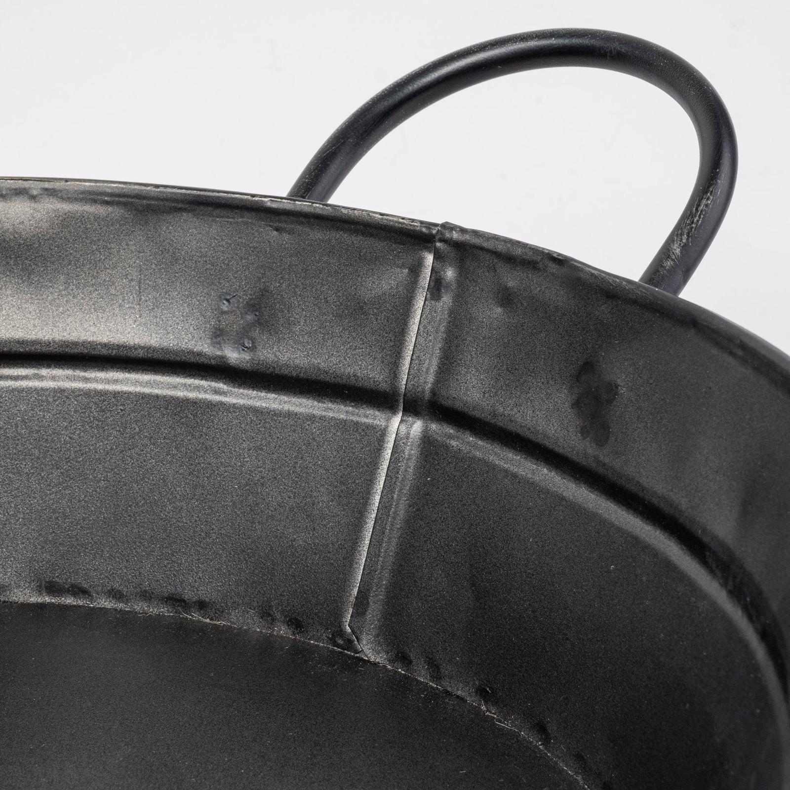 Mercana Reno Black Metal Vintage Inspired Basket