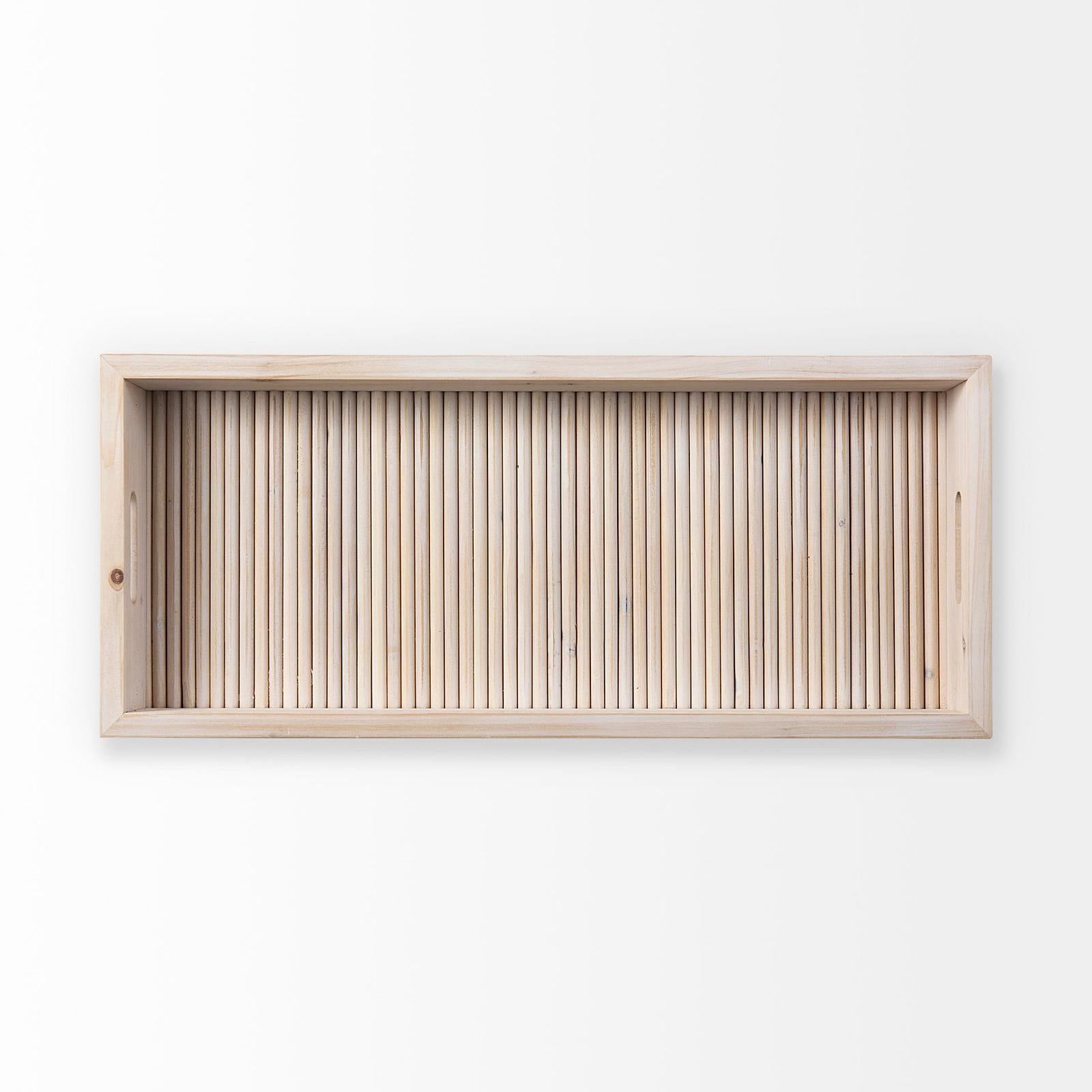 Mercana Horatio Natural Wood Rectangular Serving Tray