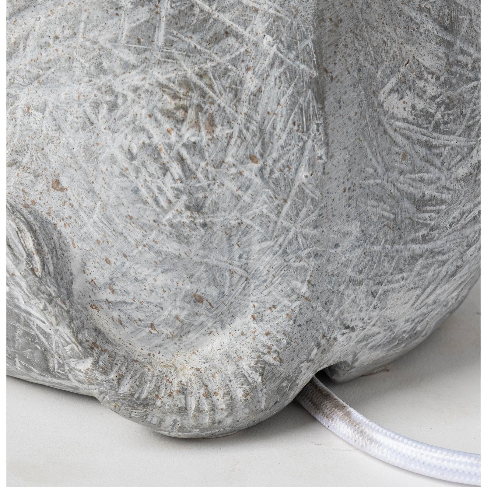 Mercana Tantor Gray Resin Elephant Calf Table Lamp