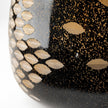 Mercana Mojave Small Black and Gold Detail Glass Vase
