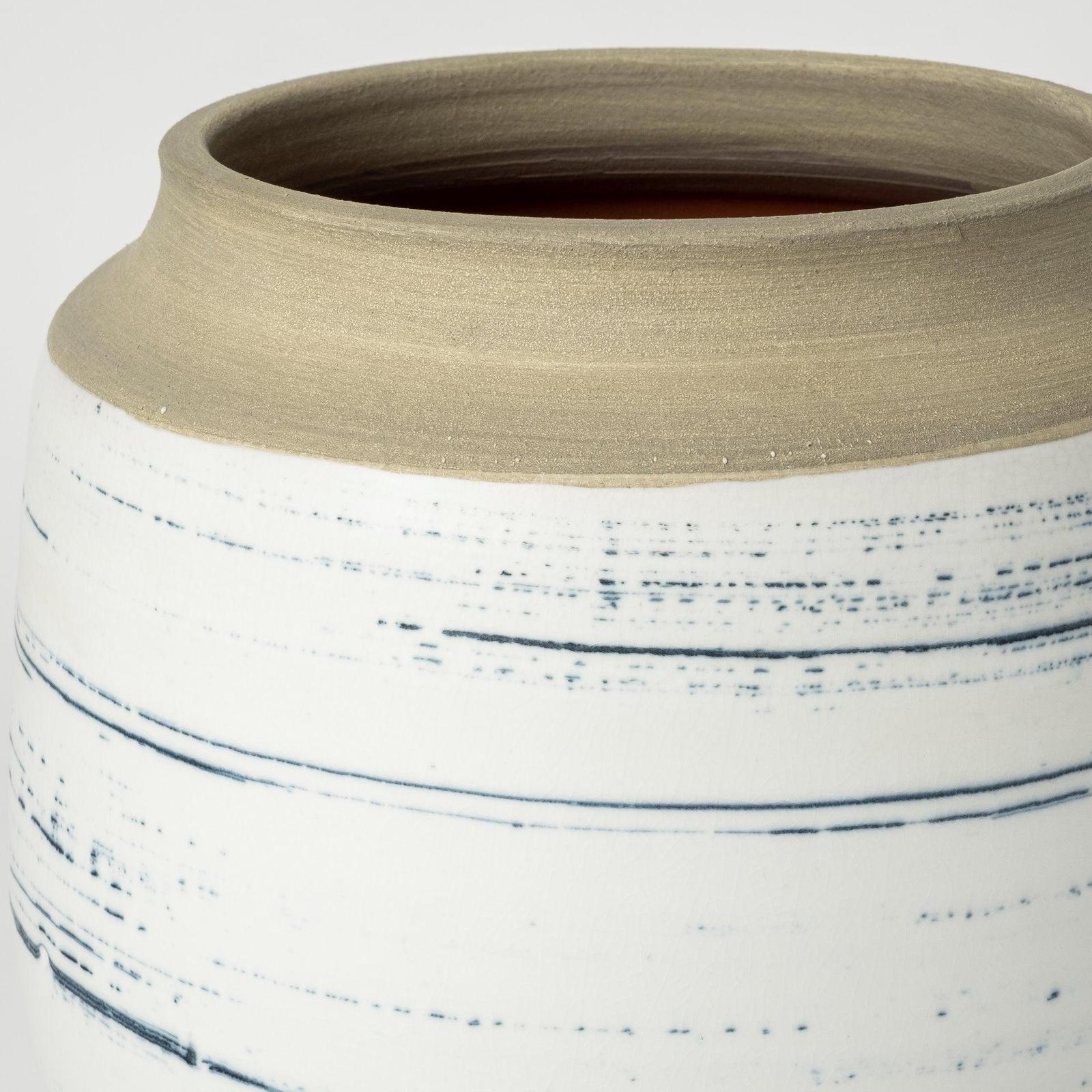 Mercana Sonnett White/Blue Ceramic Vase Clearance