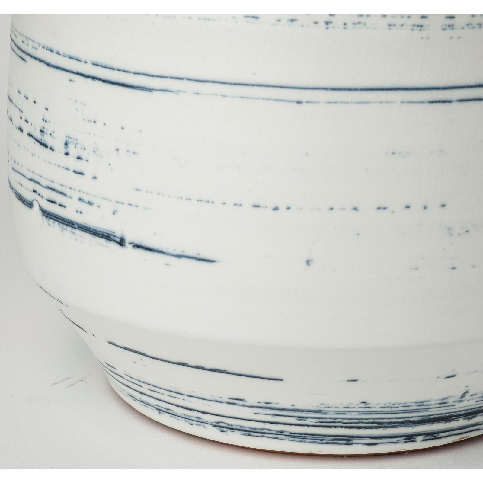 Mercana Sonnett White/Blue Ceramic Vase Clearance